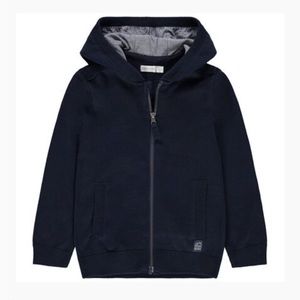 🇫🇷 ORCHESTRA The Best Dude Chambray Lined Zip Up Hoodie